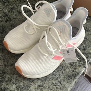 Adidas Women's White and Pink Shoes